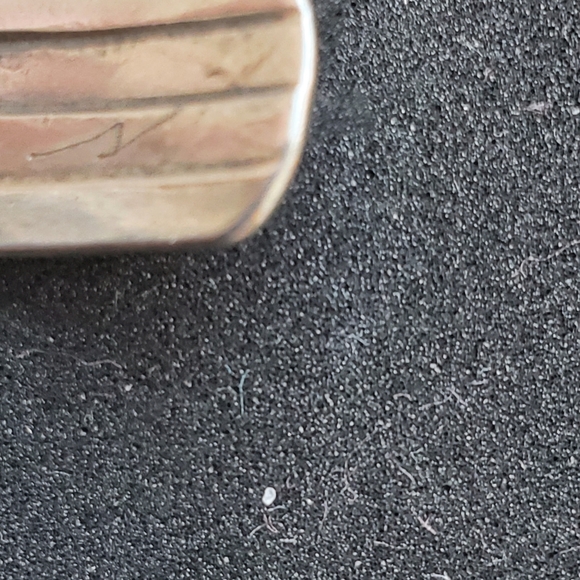 Vintage Zuni Native American Needlepoint Turquoise and Silver Cuff Bracelet - Picture 11 of 12